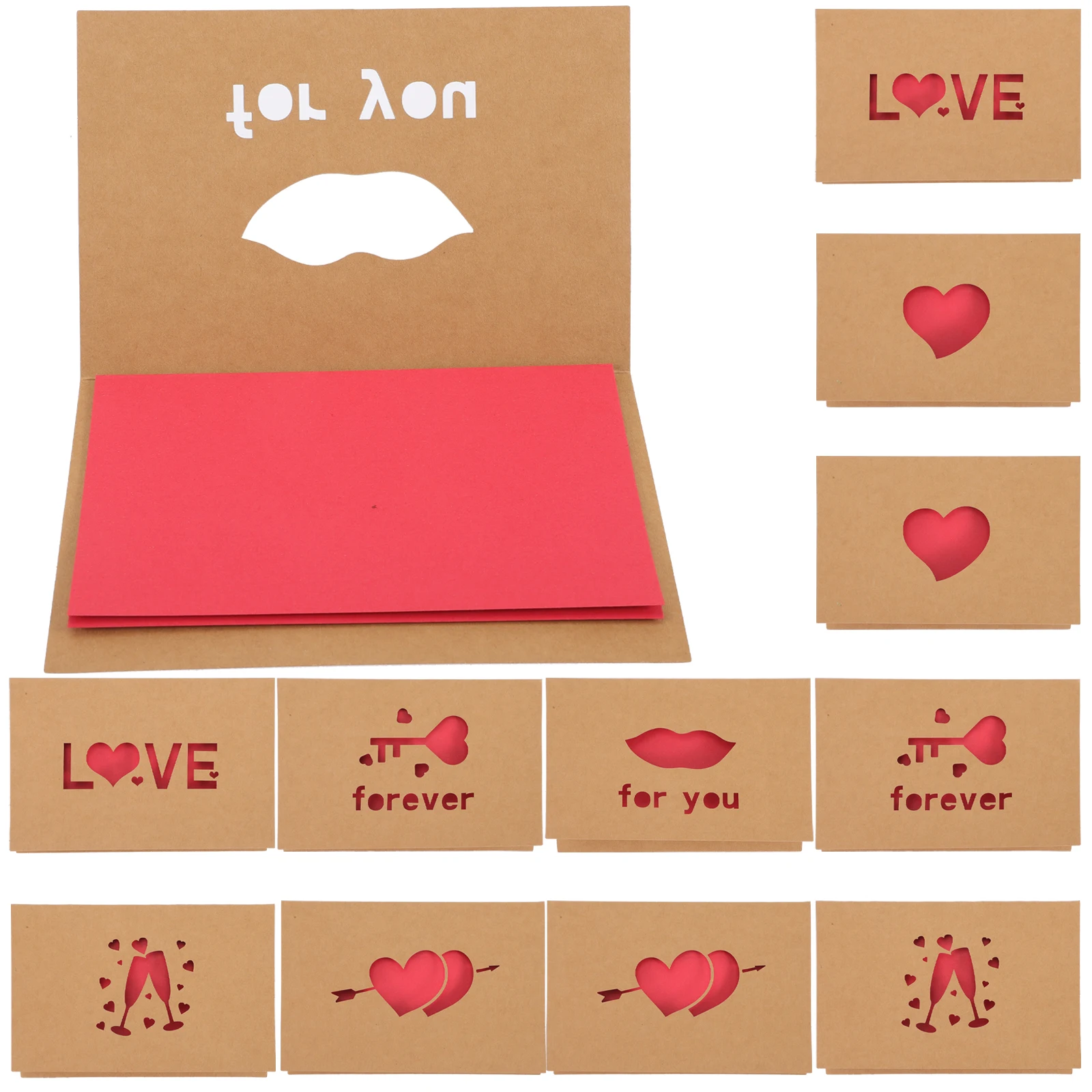 12 Pcs Heart Shaped Greeting Card Cards Valentines Day Cute for Men Creative Kraft Paper Class Classroom Man School Girls
12 Pcs Heart Shaped Greeting Card Cards Valentines Day Cute for Men Creative Kraft Paper Class Classroom Man School Girls