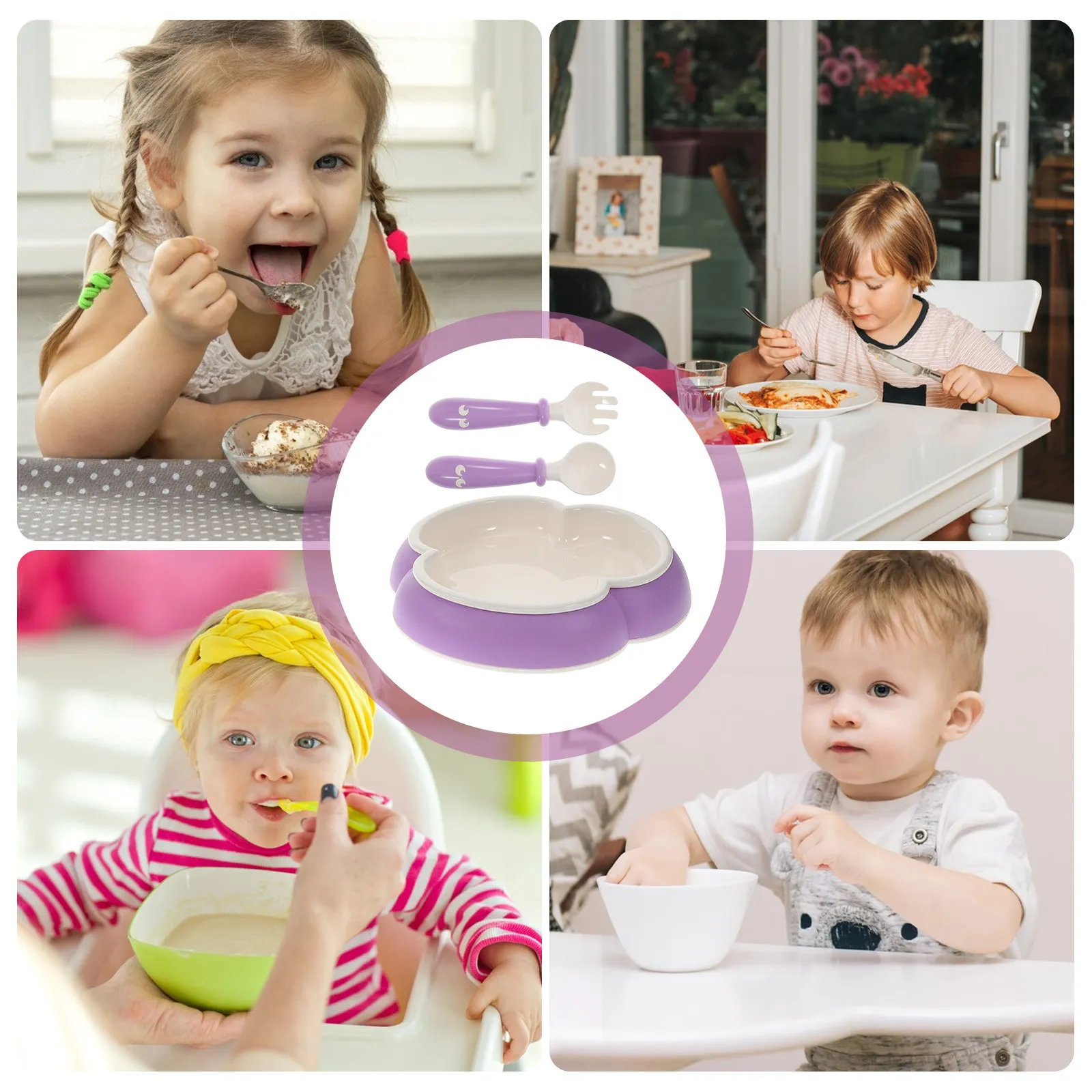 1Set Silicone Baby Suction Cup Bowl and Spoon Set for Infant Feeding Training Smooth Edges Non-Slip Grip Easy Clean Toddler
1Set Silicone Baby Suction Cup Bowl and Spoon Set for Infant Feeding Training Smooth Edges Non-Slip Grip Easy Clean Toddler