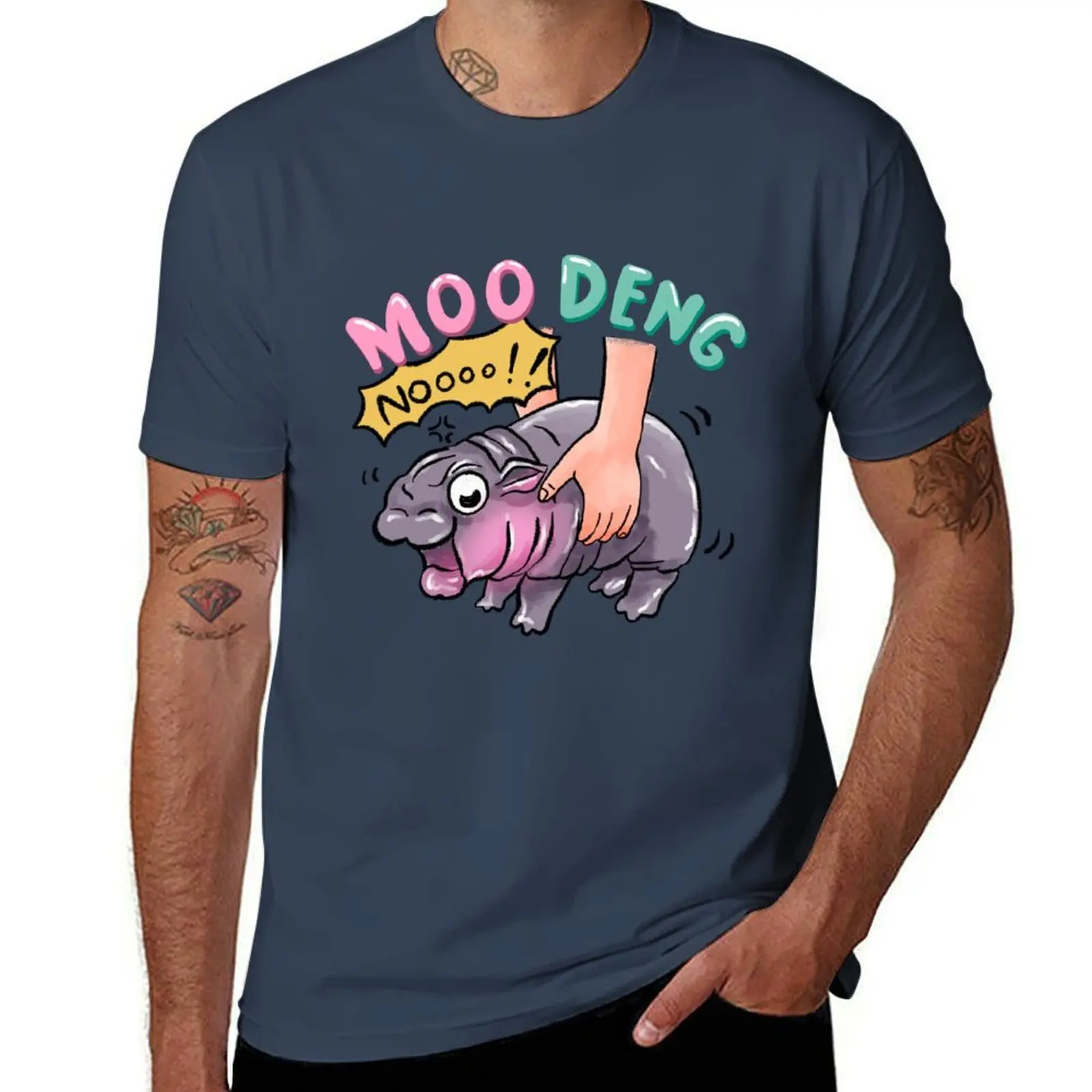 Cute Baby Pygmy Hippo MooDeng Bouncy Pig T-Shirt All Match Print Short Sleeve Top
Cute Baby Pygmy Hippo MooDeng Bouncy Pig T-Shirt All Match Print Short Sleeve Top