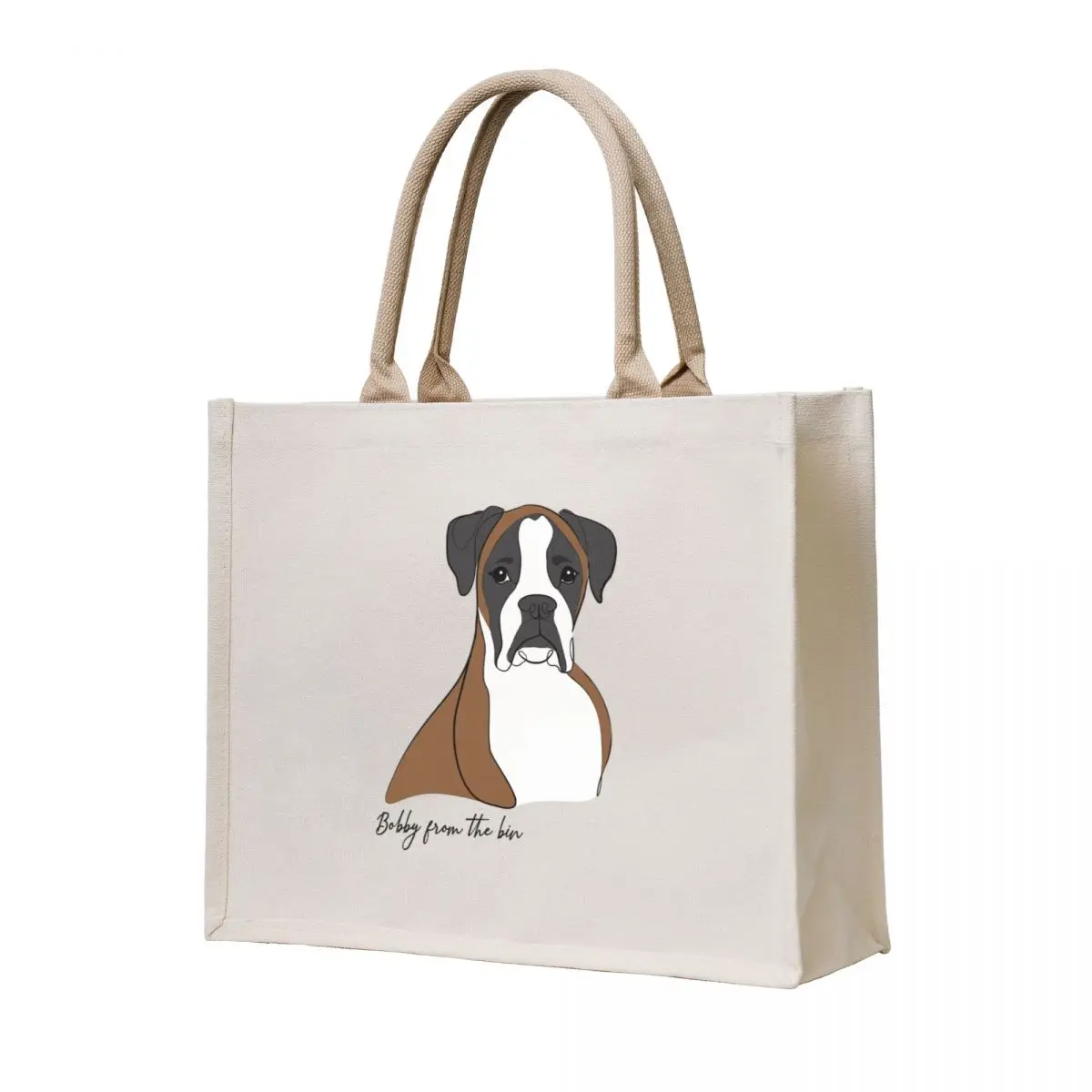 Bobby from the bin the boxer dog portrait T-shirt Tote Bag large size bags Shopper Shopping bags Lady bags 
Bobby from the bin the boxer dog portrait T-shirt Tote Bag large size bags Shopper Shopping bags Lady bags