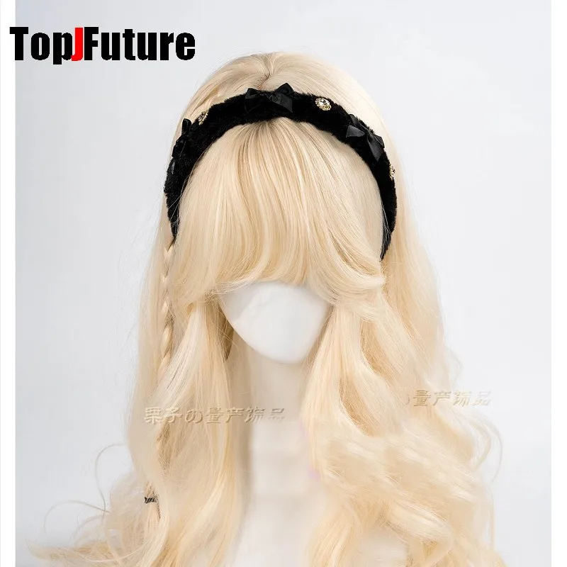 Gothic Y2K Lolita Women's Japanese Harajuku hair hoop headband fluffy Imitation mink fur bow hair bands hair accessories
Gothic Y2K Lolita Women's Japanese Harajuku hair hoop headband fluffy Imitation mink fur bow hair bands hair accessories