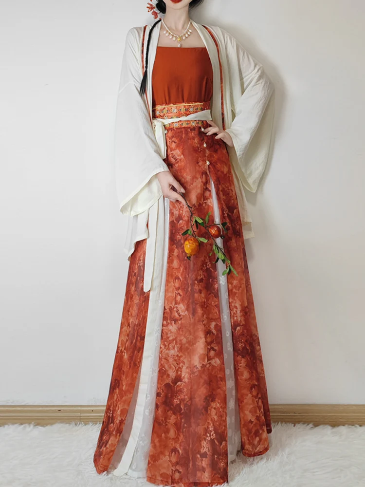 Весенне-летний комплект, традиционная китайская футболка Hanfu 【ZhiHua】Song Dynas Sle, футболка со складками и воротником, ансамбль
Весенне-летний комплект, традиционная китайская футболка Hanfu 【ZhiHua】Song Dynas Sle, футболка со складками и воротником, ансамбль