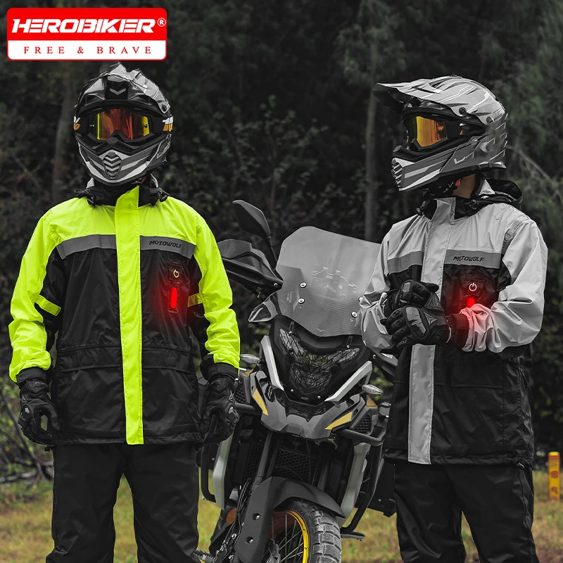 Motorcycle Travel Waterproof Moto Raincoat Motorcycle Riding Raincoat Rainstorm Prevention Night Warning Camping Hiking Fishing
Motorcycle Travel Waterproof Moto Raincoat Motorcycle Riding Raincoat Rainstorm Prevention Night Warning Camping Hiking Fishing