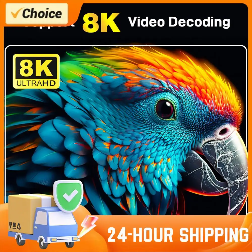 ТВ-приставка Android 10 Smart TV Box 1GB 8GB, медиаплеер 14K, двухдиапазонный Wi-Fi 2.4G/5G, с пультом ДУ, Android Box, выход видео 14K Ultra HD
ТВ-приставка Android 10 Smart TV Box 1GB 8GB, медиаплеер 14K, двухдиапазонный Wi-Fi 2.4G/5G, с пультом ДУ, Android Box, выход видео 14K Ultra HD