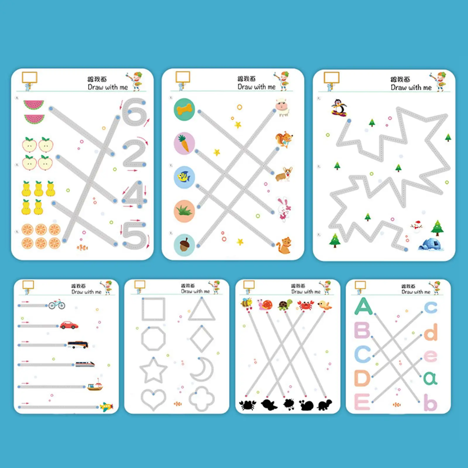 Abc Letter Tracing Practice Workbook, Penmanship and Writing Workbook, Learning to Write Alphabet Numbers and Line Tracing
Abc Letter Tracing Practice Workbook, Penmanship and Writing Workbook, Learning to Write Alphabet Numbers and Line Tracing