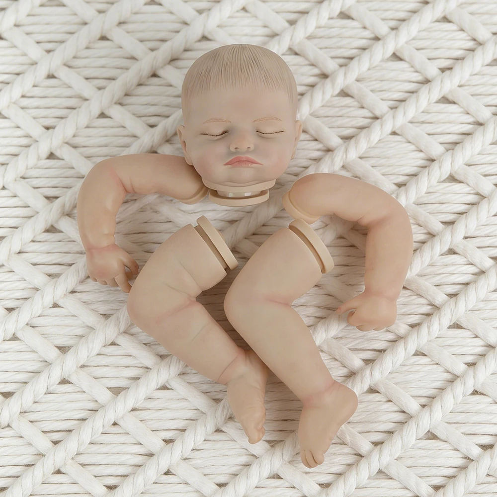 19 Inch Painted Vinyl Unassembled Reborn Dolls Kit 3D Skin With Visible Blood Vessels,Cloth Body Doll Accessories
19 Inch Painted Vinyl Unassembled Reborn Dolls Kit 3D Skin With Visible Blood Vessels,Cloth Body Doll Accessories