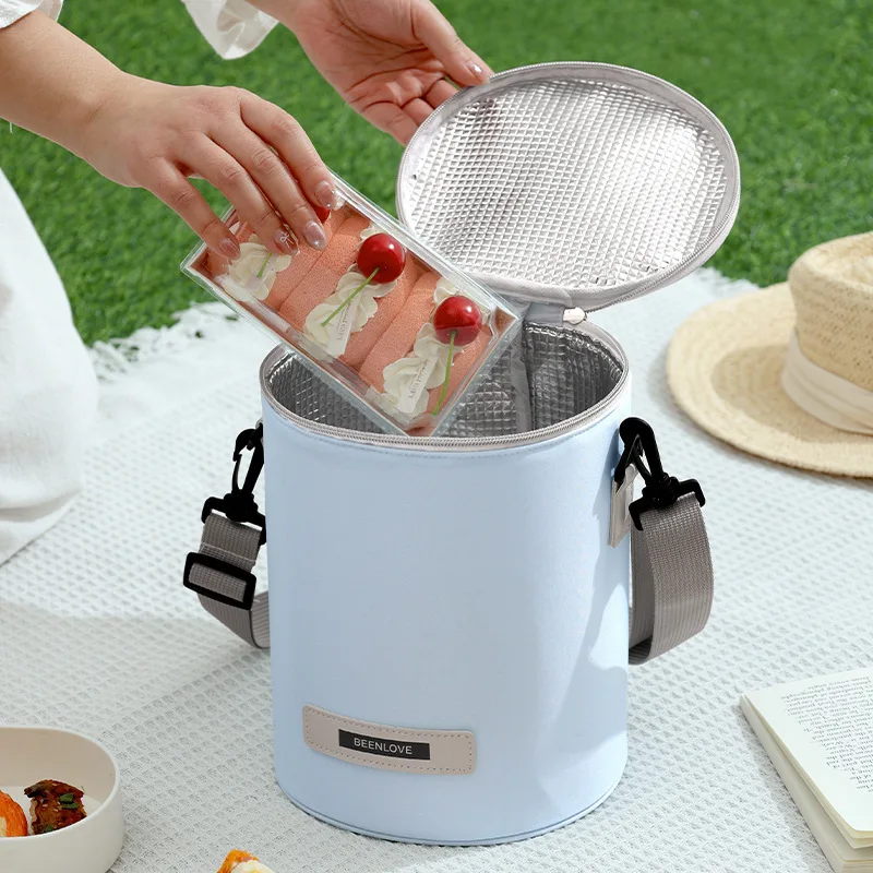 New Smiley Face Cylinder Lunch Bag Handheld Insulated Bag For Office Workers, Bento Bag For Carrying Cooler Bag
New Smiley Face Cylinder Lunch Bag Handheld Insulated Bag For Office Workers, Bento Bag For Carrying Cooler Bag
