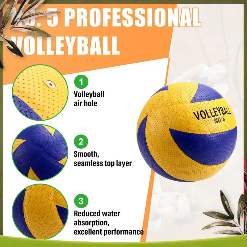 Reliable-Size 5 Professional Volleyball Volleyballs Competition Training Volleyball Outdoor Game Camping Beach Volleyball
Reliable-Size 5 Professional Volleyball Volleyballs Competition Training Volleyball Outdoor Game Camping Beach Volleyball
