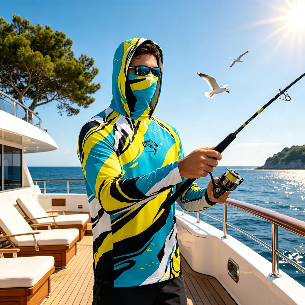 Men Fishing Clothing Long Sleeve Fishing Hoodie UPF50+ UV Hoodie Quick Dry Fishing Wear Shirt Breathable Top for Fishing Hiking
Men Fishing Clothing Long Sleeve Fishing Hoodie UPF50+ UV Hoodie Quick Dry Fishing Wear Shirt Breathable Top for Fishing Hiking