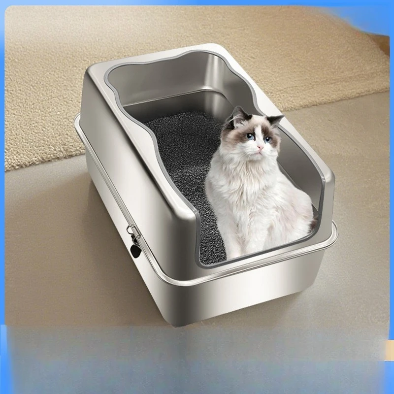 Various Styles PP & Stainless Steel Cat Litter Box Extra Large Top Entry Anti-Splash Scratch-Resistant Easy Clean Cat Toilet
Various Styles PP & Stainless Steel Cat Litter Box Extra Large Top Entry Anti-Splash Scratch-Resistant Easy Clean Cat Toilet