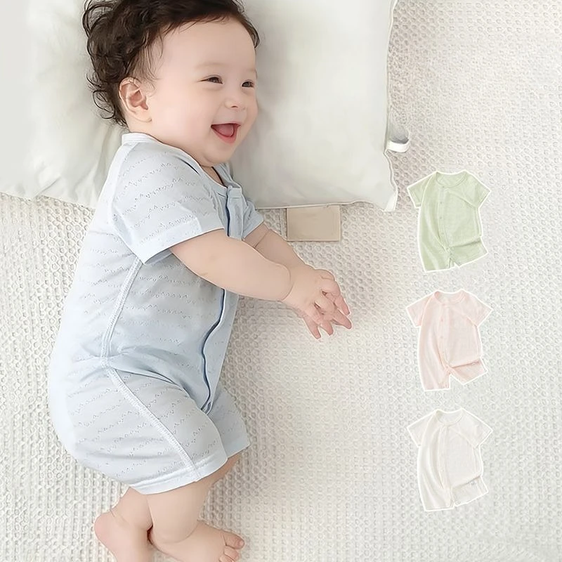 Baby summer clothes, thin, breathable, newborn climbing clothes, air-conditioned baby jumpsuit
Baby summer clothes, thin, breathable, newborn climbing clothes, air-conditioned baby jumpsuit