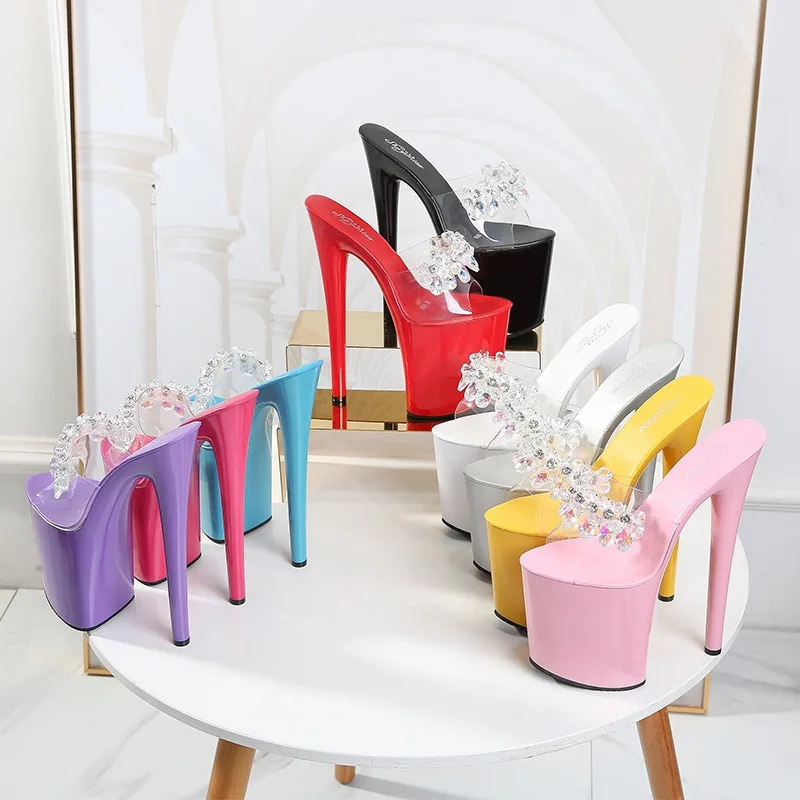 17CM20cm Luxury Women's Pumps and Heels Elegante Rhinestone Transparent Platform Women's Sandals Fashion Banquet Lady High Heels
17CM20cm Luxury Women's Pumps and Heels Elegante Rhinestone Transparent Platform Women's Sandals Fashion Banquet Lady High Heels