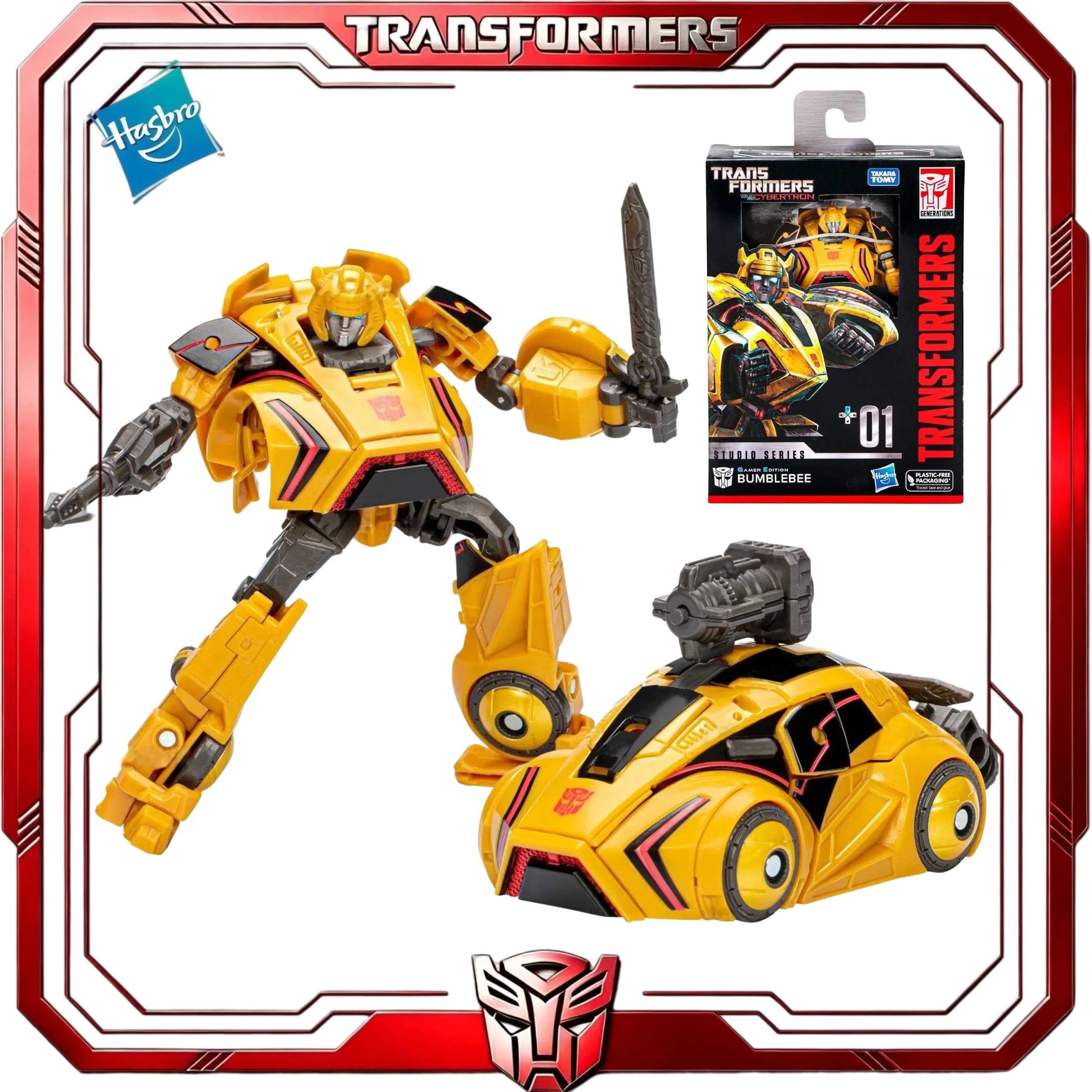 In Stock Transformers Studio Series 01 Gamer Edition Bumblebee Hasbro War For Cybertron Collectible Action Figure Gift For Fans
In Stock Transformers Studio Series 01 Gamer Edition Bumblebee Hasbro War For Cybertron Collectible Action Figure Gift For Fans