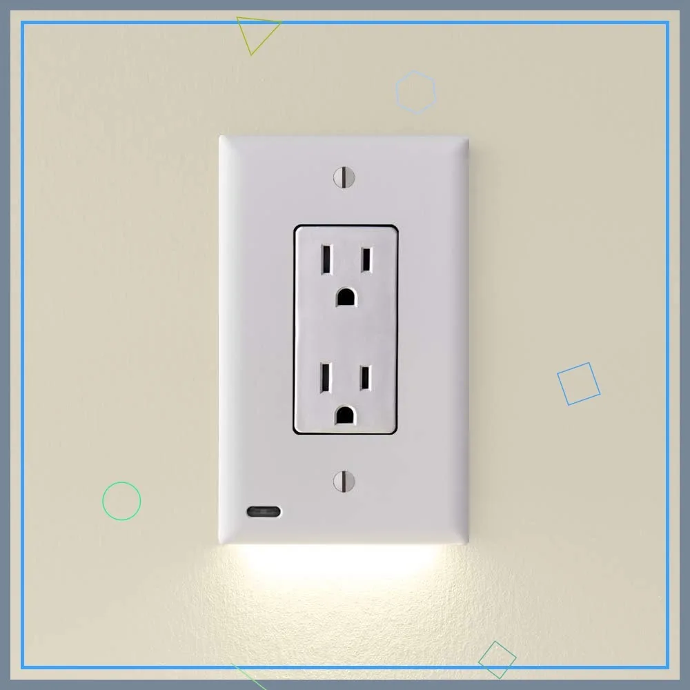 3 Pack Night Light Wall Plate for Standard Decor Outlets, Auto On/Off Sensor, LED, White
3 Pack Night Light Wall Plate for Standard Decor Outlets, Auto On/Off Sensor, LED, White