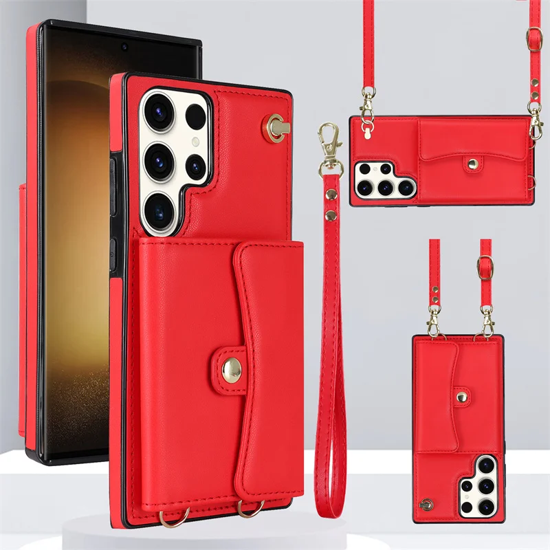 Fashion Women Wrist Strap PU Leather Wallet for samsung S25 S24Ultra S20 S21 S23Fe S22 Plus Long Lanyard Card Holder Phone Cases
Fashion Women Wrist Strap PU Leather Wallet for samsung S25 S24Ultra S20 S21 S23Fe S22 Plus Long Lanyard Card Holder Phone Cases