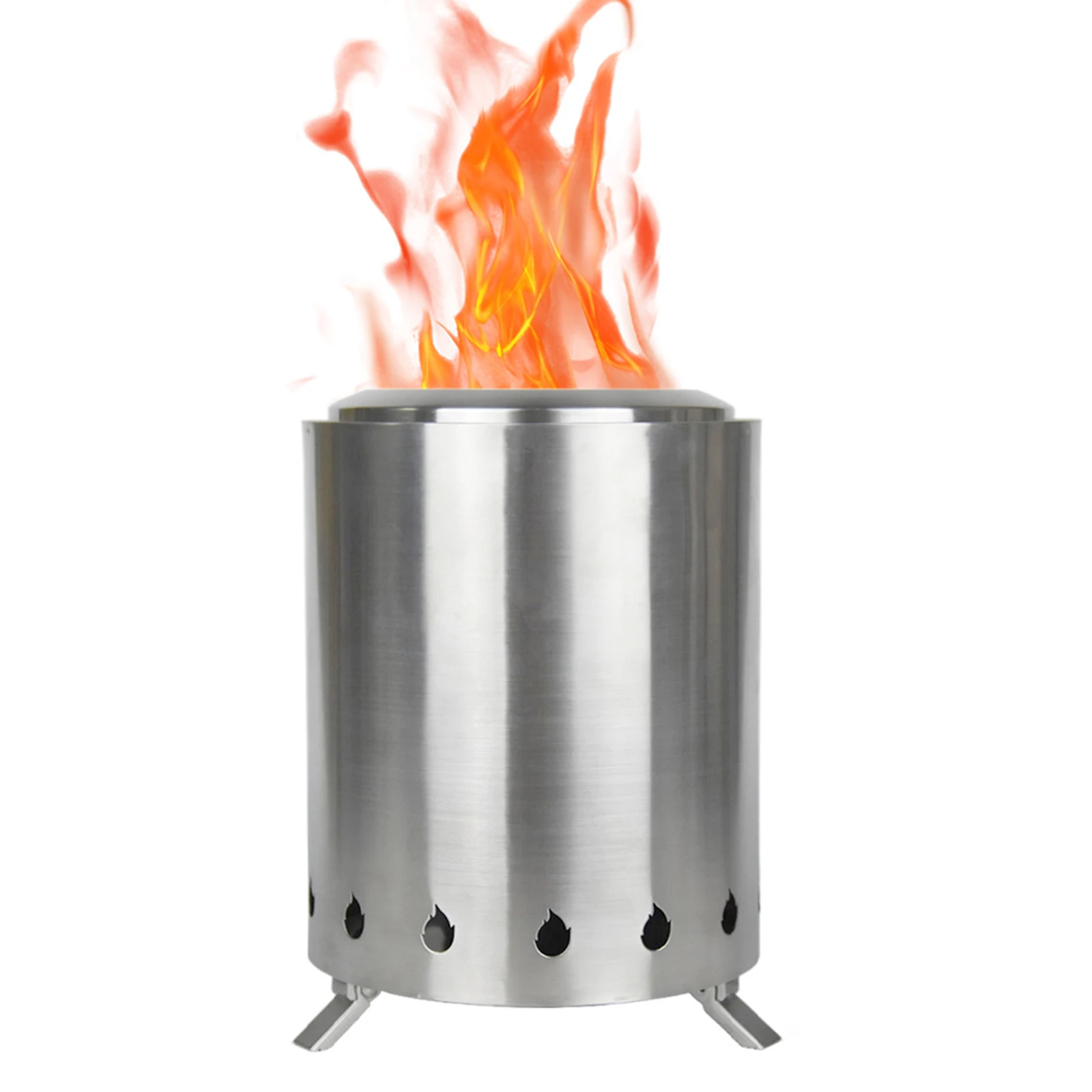 Camping Wood Stove Stainless Steel Outdoor Smokeless Fire Pit Small Backpacking Stove
Camping Wood Stove Stainless Steel Outdoor Smokeless Fire Pit Small Backpacking Stove