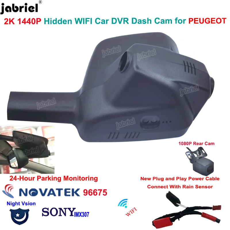 2K 1440P Car DVR 24H Dash Cam Dual Camera for PEUGEOT 408 2015 2016 2017 2018 2019 2020 for PEUGEOT 408 350THP 360THP 2019 2020
2K 1440P Car DVR 24H Dash Cam Dual Camera for PEUGEOT 408 2015 2016 2017 2018 2019 2020 for PEUGEOT 408 350THP 360THP 2019 2020