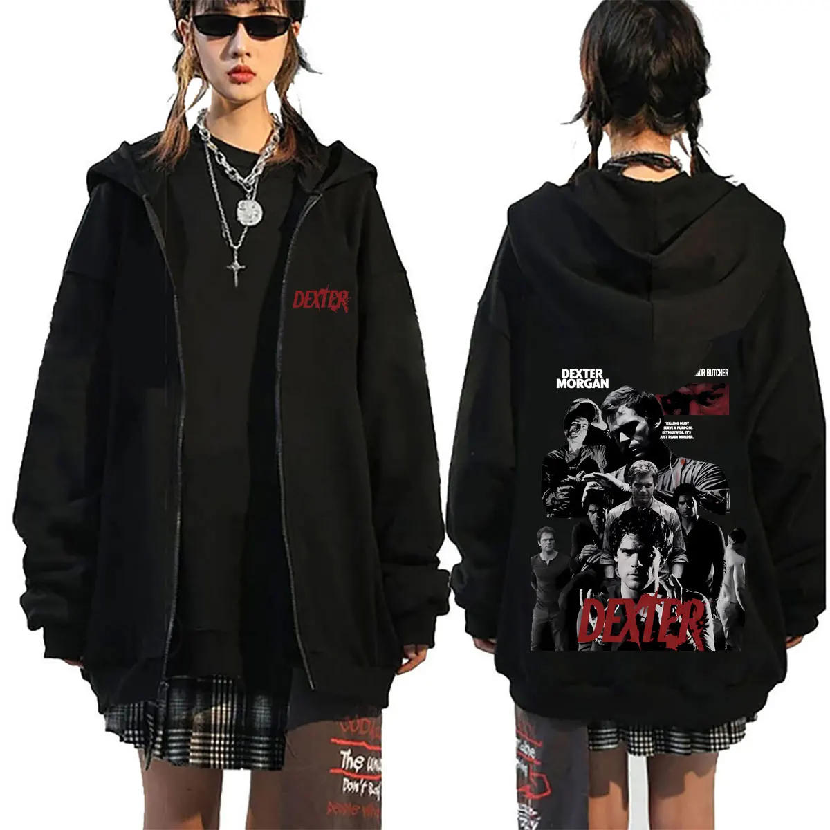 Dexter Morgan Harry's Code Zipper Hoodie Men's Women Clothing Casual Oversized Zip Up Jacket Male Retro Gothic Zip Up Sweatshirt
Dexter Morgan Harry's Code Zipper Hoodie Men's Women Clothing Casual Oversized Zip Up Jacket Male Retro Gothic Zip Up Sweatshirt