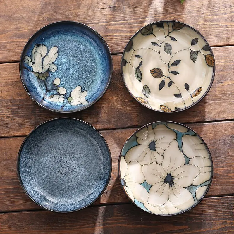 Ceramic kiln underglaze tableware creative hand-painted household round deep plate столовый сервиз тарелок корейская посуда
Ceramic kiln underglaze tableware creative hand-painted household round deep plate столовый сервиз тарелок корейская посуда