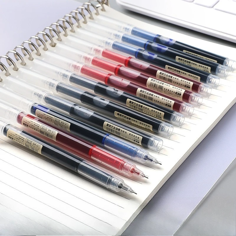 Quick Drying Straight Liquid Ball Pen Neutral Pen 0.5mm Large Capacity Student Signature Pen Office Supply Gel Pens
Quick Drying Straight Liquid Ball Pen Neutral Pen 0.5mm Large Capacity Student Signature Pen Office Supply Gel Pens