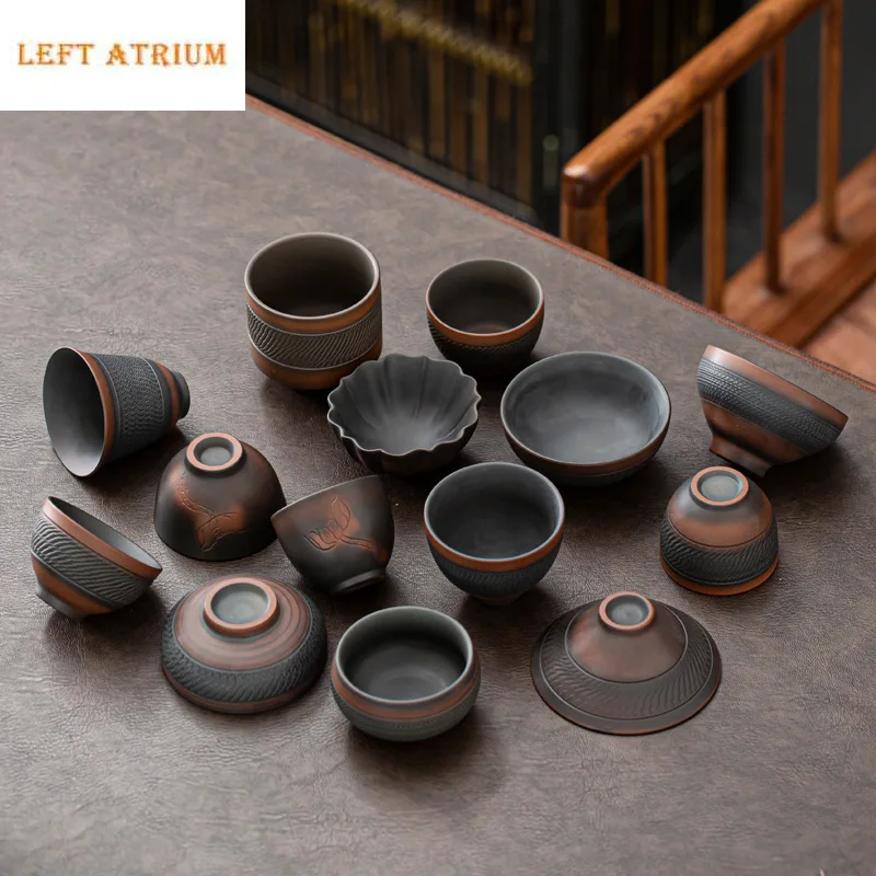 Retro carving Teacups High-end Ceramic Tea Set Cups Purple Pottery Kung Fu Tea Cup Ceramics Teaware Cup for Small Teacup
Retro carving Teacups High-end Ceramic Tea Set Cups Purple Pottery Kung Fu Tea Cup Ceramics Teaware Cup for Small Teacup