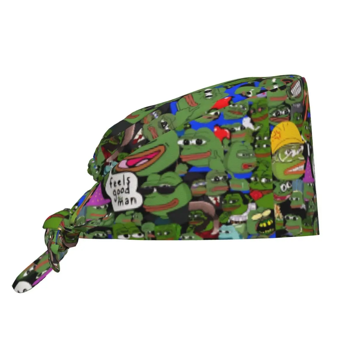 Nursing Hats Sad P-Pepe Frog Working Caps For Unisex Women Trendy Bandage Tie Back Work Scrubs Hat Adjustable Medical Hat
Nursing Hats Sad P-Pepe Frog Working Caps For Unisex Women Trendy Bandage Tie Back Work Scrubs Hat Adjustable Medical Hat
