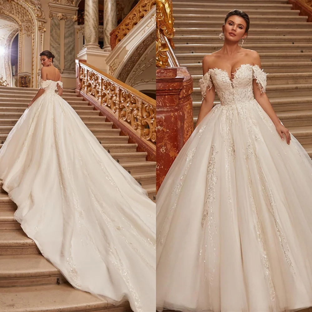 Customized Pure White Organza Wedding Dress Exquisite Strapless Cap Sleeve Vestido De Novia Classic Zipper Back Bridal Gowns
Customized Pure White Organza Wedding Dress Exquisite Strapless Cap Sleeve Vestido De Novia Classic Zipper Back Bridal Gowns