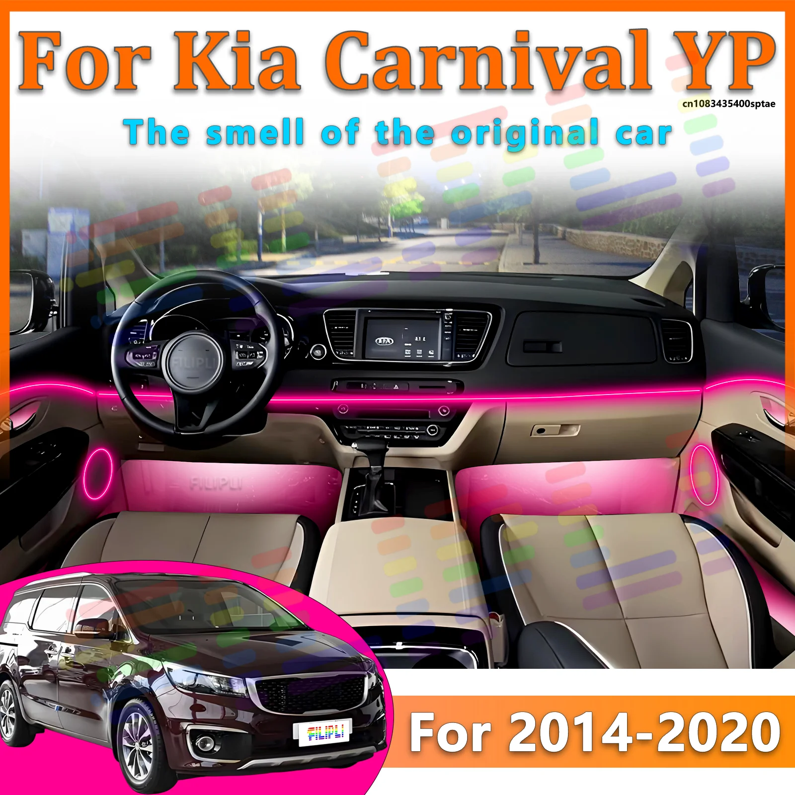 For Kia Carnival YP 2014-2020 Car LED Ambient Lamps Colorful Atmosphere Lights Auto Interior Neon Strip App Control 64 RGB Light
For Kia Carnival YP 2014-2020 Car LED Ambient Lamps Colorful Atmosphere Lights Auto Interior Neon Strip App Control 64 RGB Light