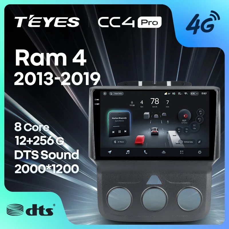 TEYES CC4 PRO For Dodge Ram 4 DJ DS 2013 - 2019 CarPlay Radio Multimedia Stereo Car play Android Auto 2DIN Autoradio
TEYES CC4 PRO For Dodge Ram 4 DJ DS 2013 - 2019 CarPlay Radio Multimedia Stereo Car play Android Auto 2DIN Autoradio