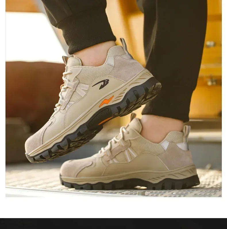 Men's Breathable Safety Work Shoes, Steel Toe Anti-puncture Industrial Sneakers, Non-slip Wear-resistant Protective Footwear
Men's Breathable Safety Work Shoes, Steel Toe Anti-puncture Industrial Sneakers, Non-slip Wear-resistant Protective Footwear