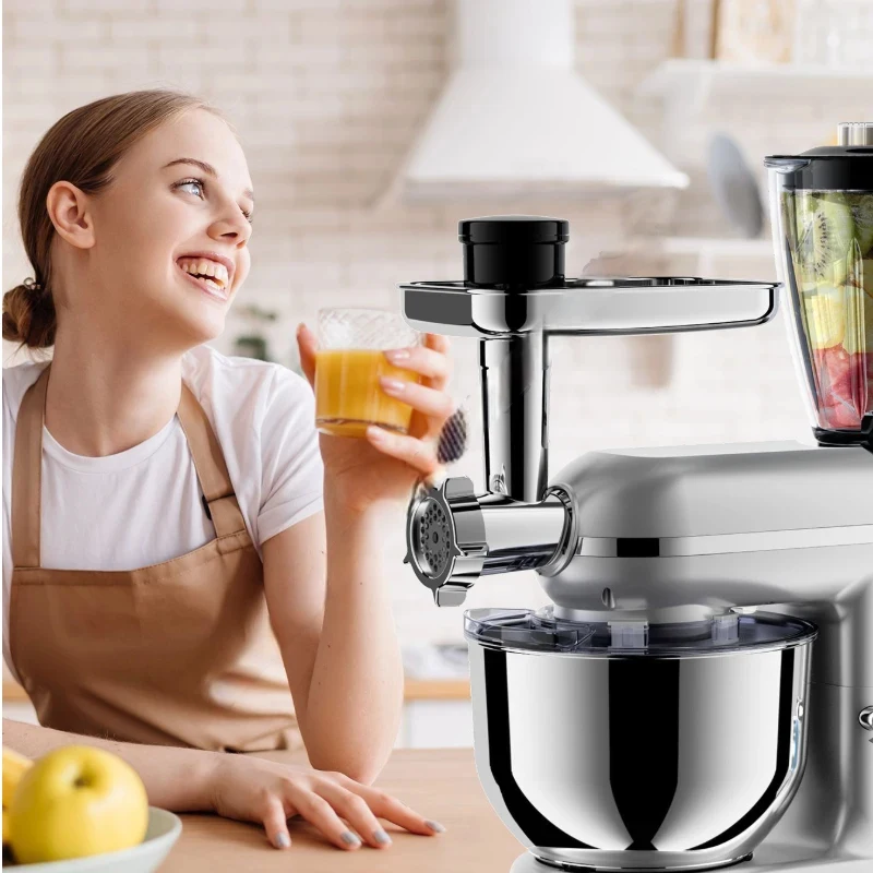5.5L Stand Mixer Dough Kneading Five-in-One Function Meat Minced Enema Egg Liquid Shredded Slices Kitchen Appliance
5.5L Stand Mixer Dough Kneading Five-in-One Function Meat Minced Enema Egg Liquid Shredded Slices Kitchen Appliance