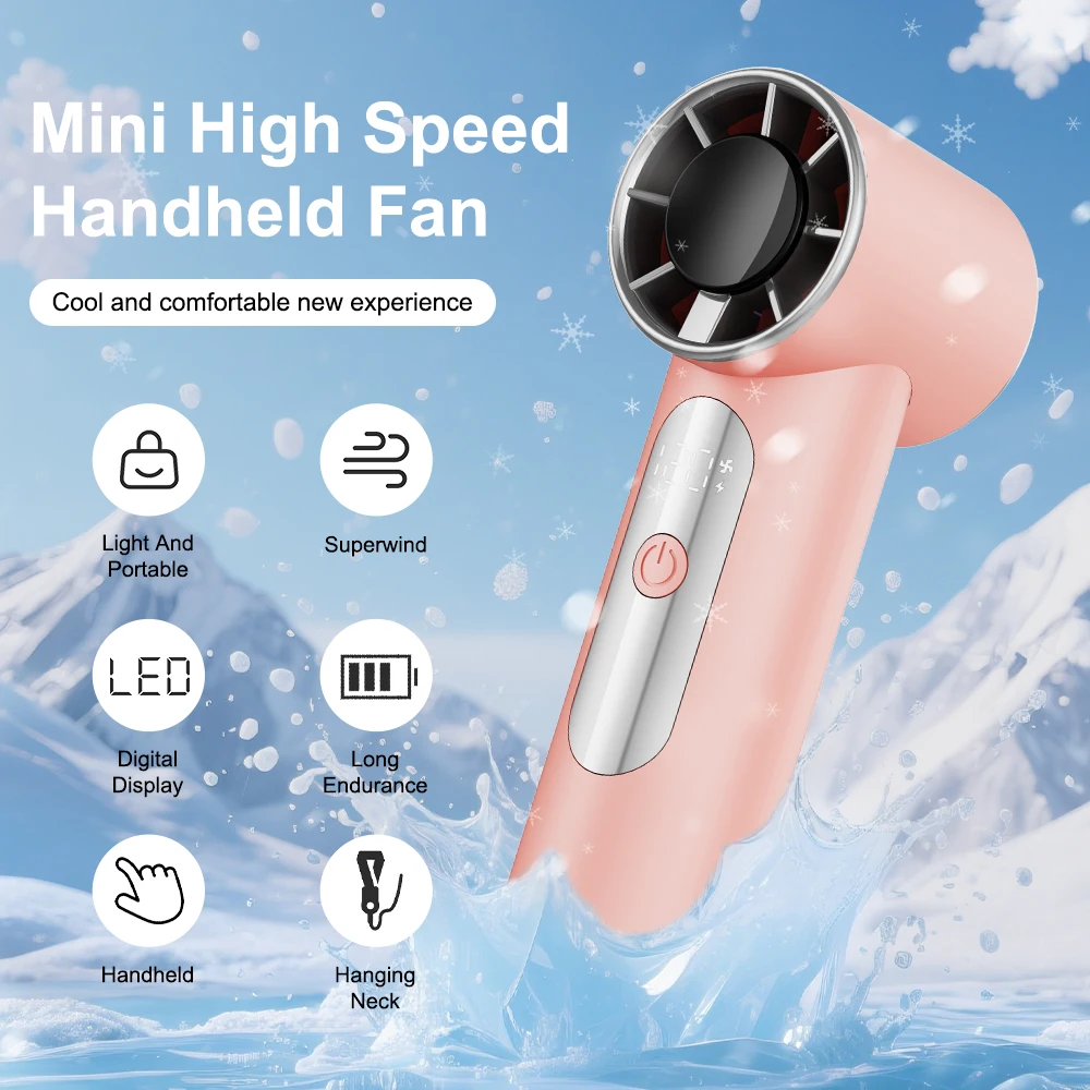 Rechargeable Turbo Handheld Fan Mini Portable Cooling Fan Runtime Operated Small Fan For Office Travel Outdoor Camping
Rechargeable Turbo Handheld Fan Mini Portable Cooling Fan Runtime Operated Small Fan For Office Travel Outdoor Camping