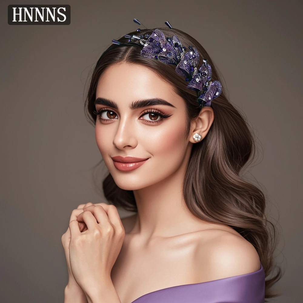 HNNNS Fashion Purple Hair Band Women's Crystal Headbands 3D Bow Rhinestone Hair Jewely Luxury Party Hair Hoop A27
HNNNS Fashion Purple Hair Band Women's Crystal Headbands 3D Bow Rhinestone Hair Jewely Luxury Party Hair Hoop A27