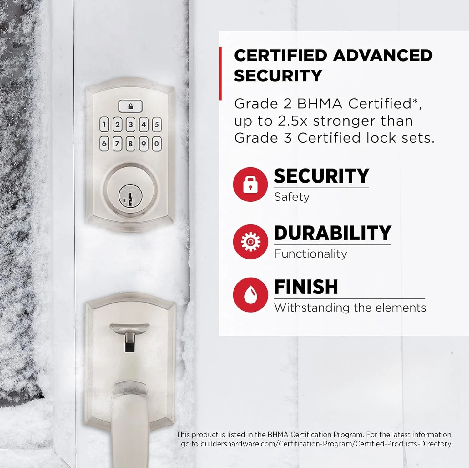 260 Keyless Entry Electronic Keypad Deadbolt Door Lock with Auto-Lock, Custom User Codes, Advanced Security
260 Keyless Entry Electronic Keypad Deadbolt Door Lock with Auto-Lock, Custom User Codes, Advanced Security
