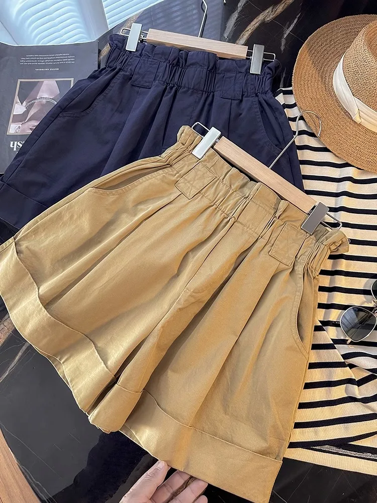High Waist Wide Leg Workwear Shorts Women's Summer Fashion Korean Style Casual Straight Cut Pants plus Size Versatile
High Waist Wide Leg Workwear Shorts Women's Summer Fashion Korean Style Casual Straight Cut Pants plus Size Versatile