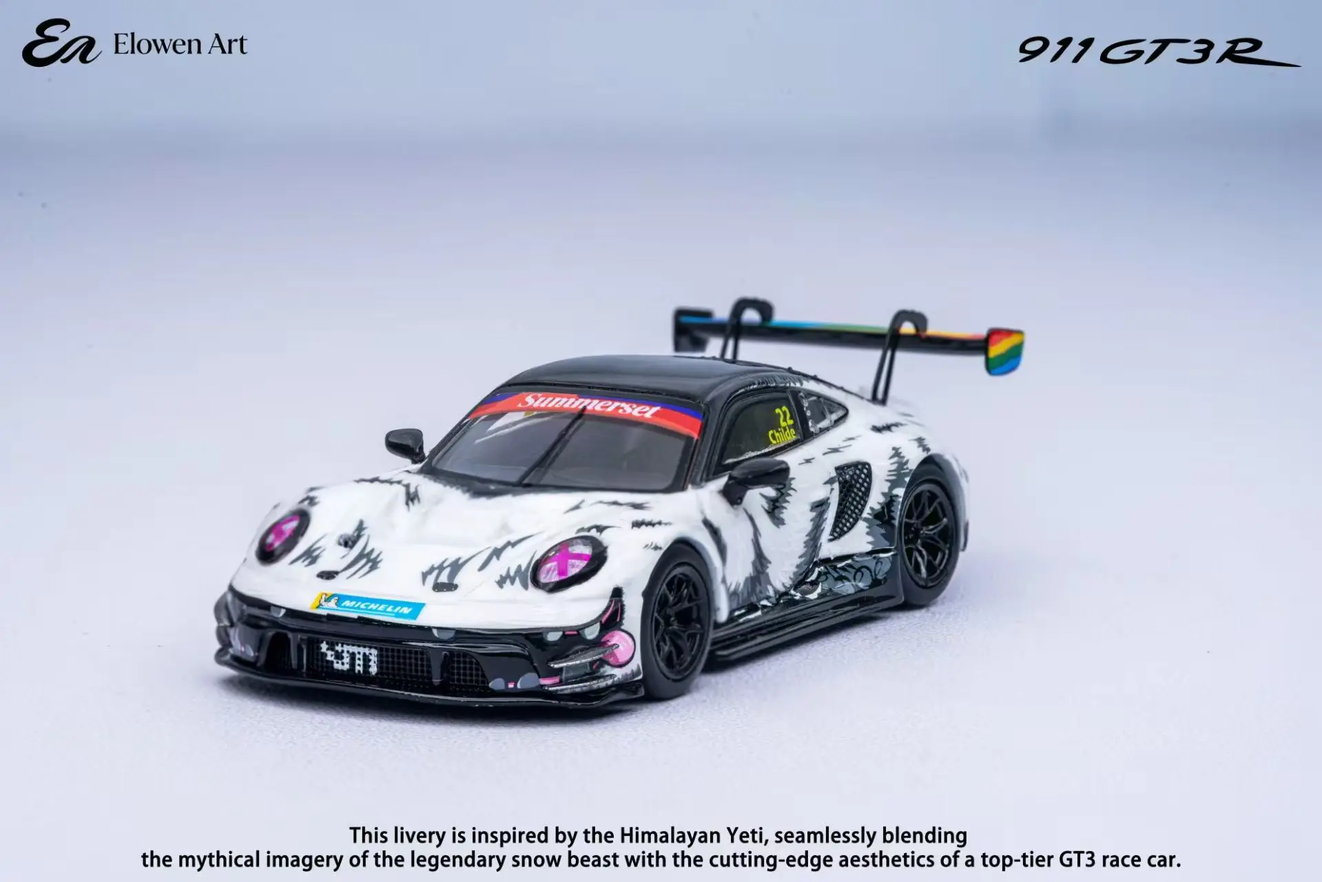 Elowen Art 1:64 RWB 911 GT3 Yeti Livery Alloy Diecast Model Car Collectible Gift
Elowen Art 1:64 RWB 911 GT3 Yeti Livery Alloy Diecast Model Car Collectible Gift