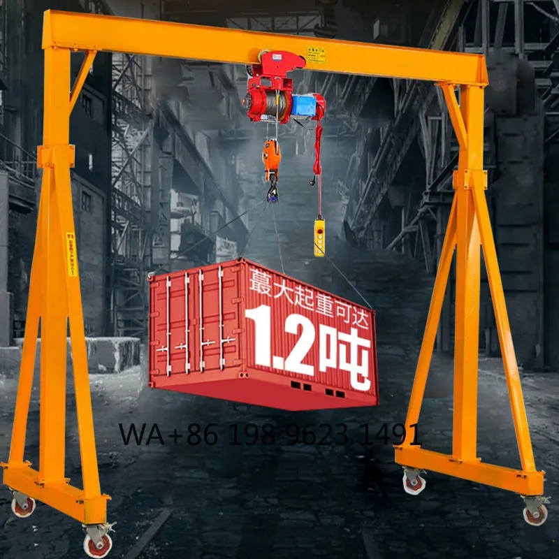 Mobile Mini Gantry Crane Easy Operation Industrial Lifting Hoist for Workshop Warehouse Construction Site
Mobile Mini Gantry Crane Easy Operation Industrial Lifting Hoist for Workshop Warehouse Construction Site