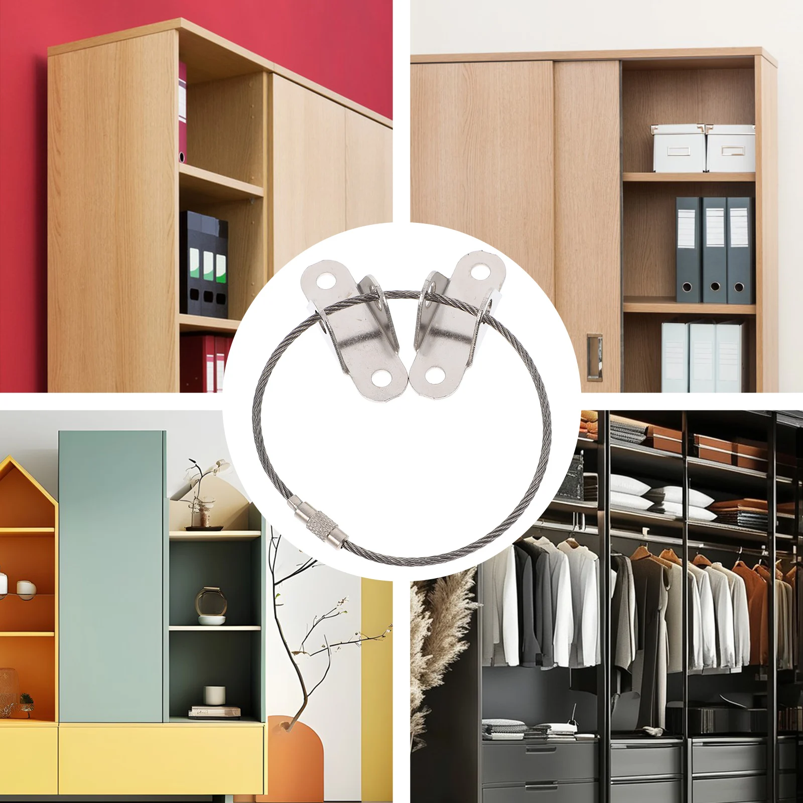 Furniture Anti-tip Anchor Kit Secure Bookshelf Dresser Wall Safety Straps Heavy Duty Baby Proofing Device Reliable Materials
Furniture Anti-tip Anchor Kit Secure Bookshelf Dresser Wall Safety Straps Heavy Duty Baby Proofing Device Reliable Materials