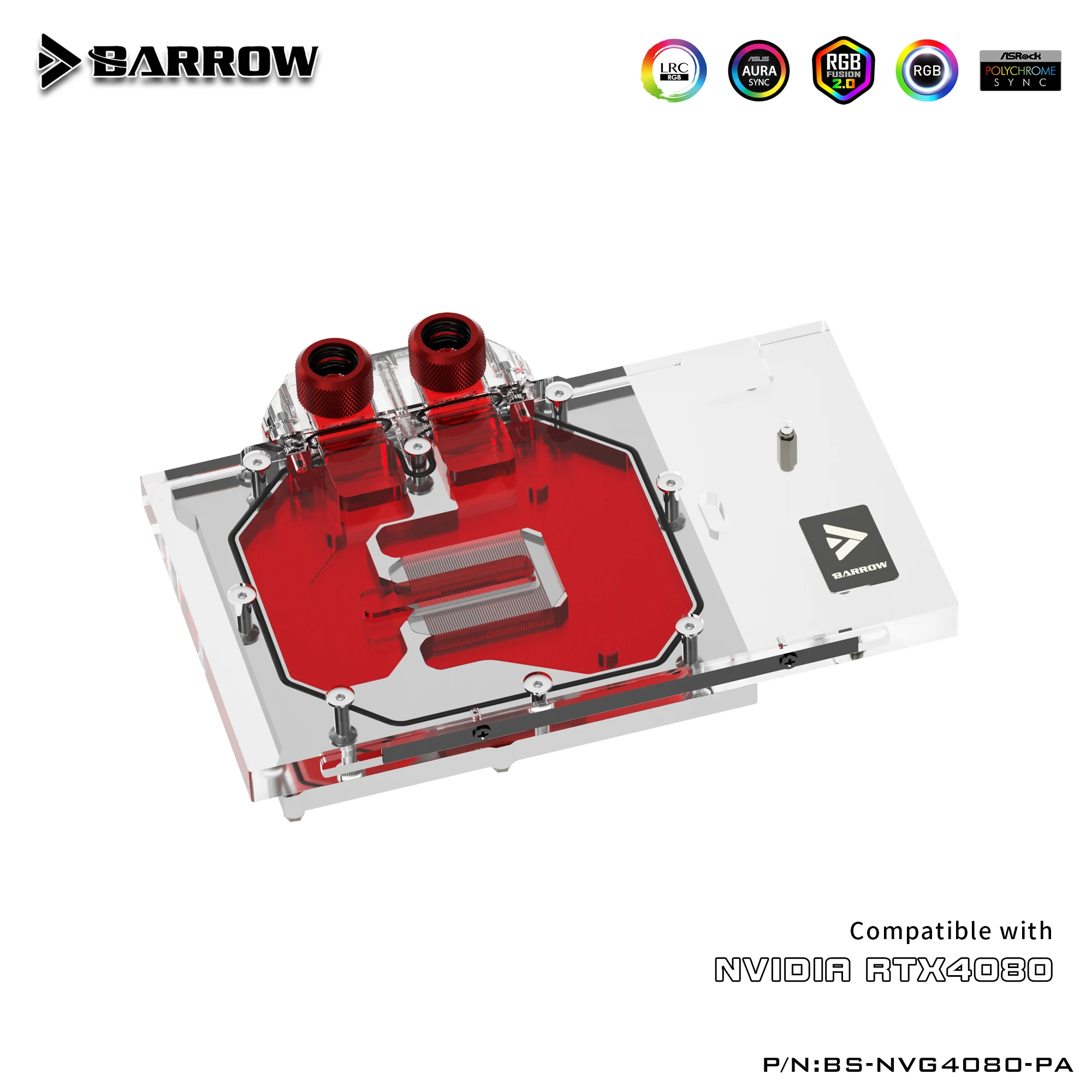 Barrow BS-NVG4080-PA Water Cooling GPU Block Cooler for Founders RTX 4080
Barrow BS-NVG4080-PA Water Cooling GPU Block Cooler for Founders RTX 4080