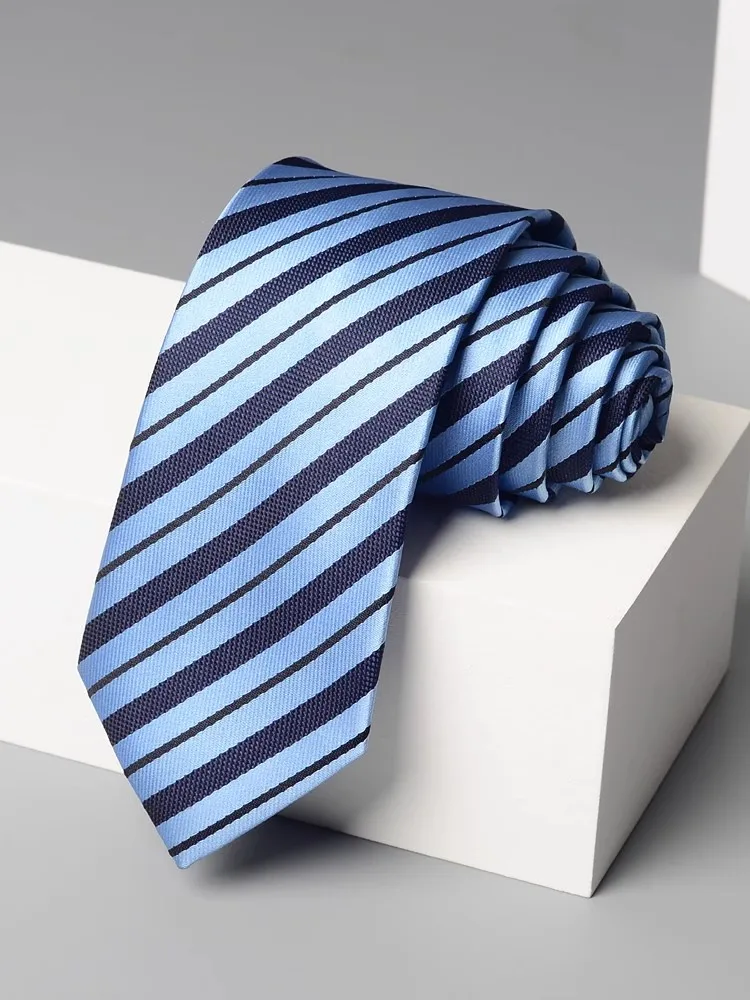 High Quality Fashionable Blue Navy Striped Tie For Men's Business Casual Shirt Accessories Standard 7cm Handmade Knot Necktie
High Quality Fashionable Blue Navy Striped Tie For Men's Business Casual Shirt Accessories Standard 7cm Handmade Knot Necktie