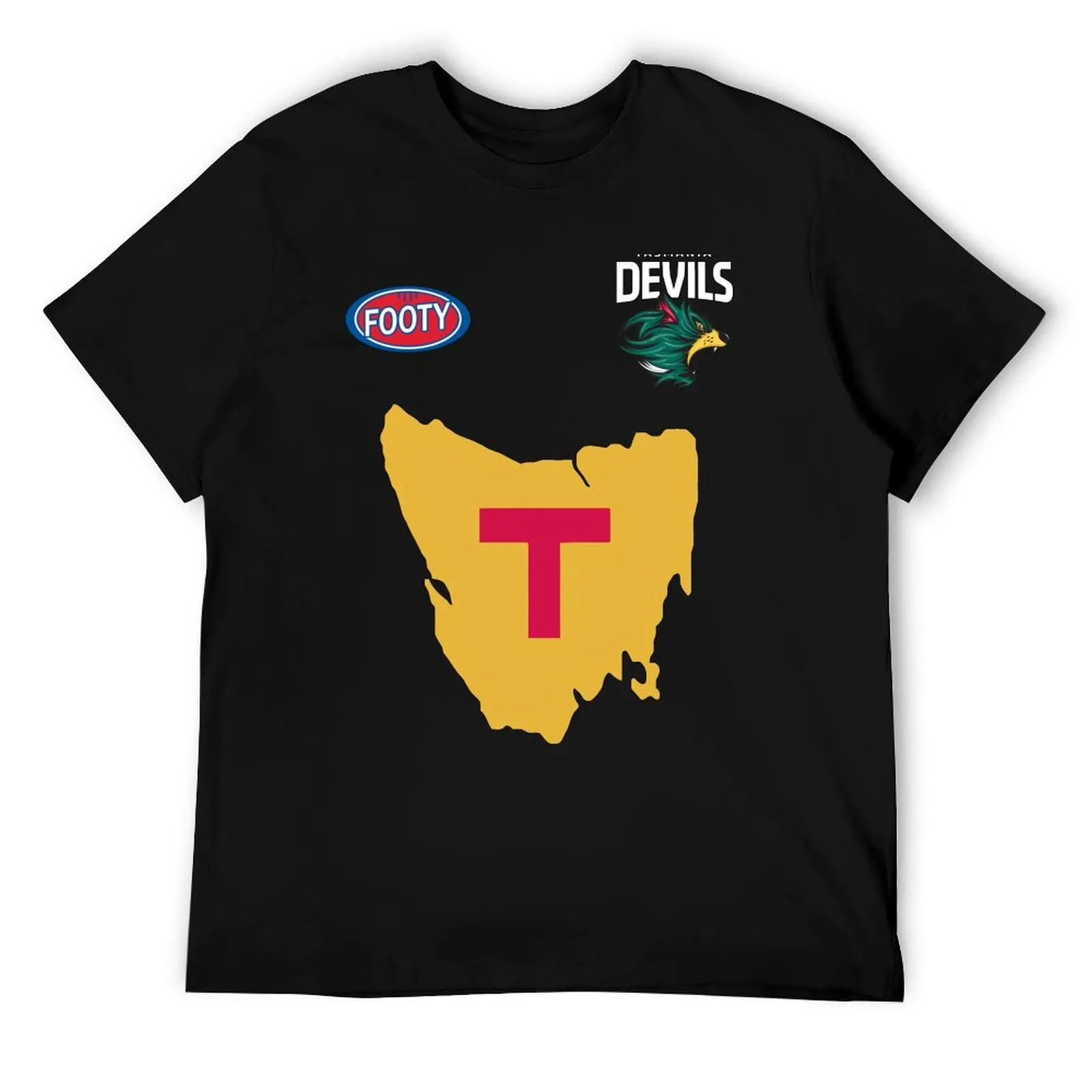 Tasmania Devils Football Club Style Guernsey T-Shirt funny t shirts dark humor funny t shirts cotton man t shirts cotton T-Shirt
Tasmania Devils Football Club Style Guernsey T-Shirt funny t shirts dark humor funny t shirts cotton man t shirts cotton T-Shirt
