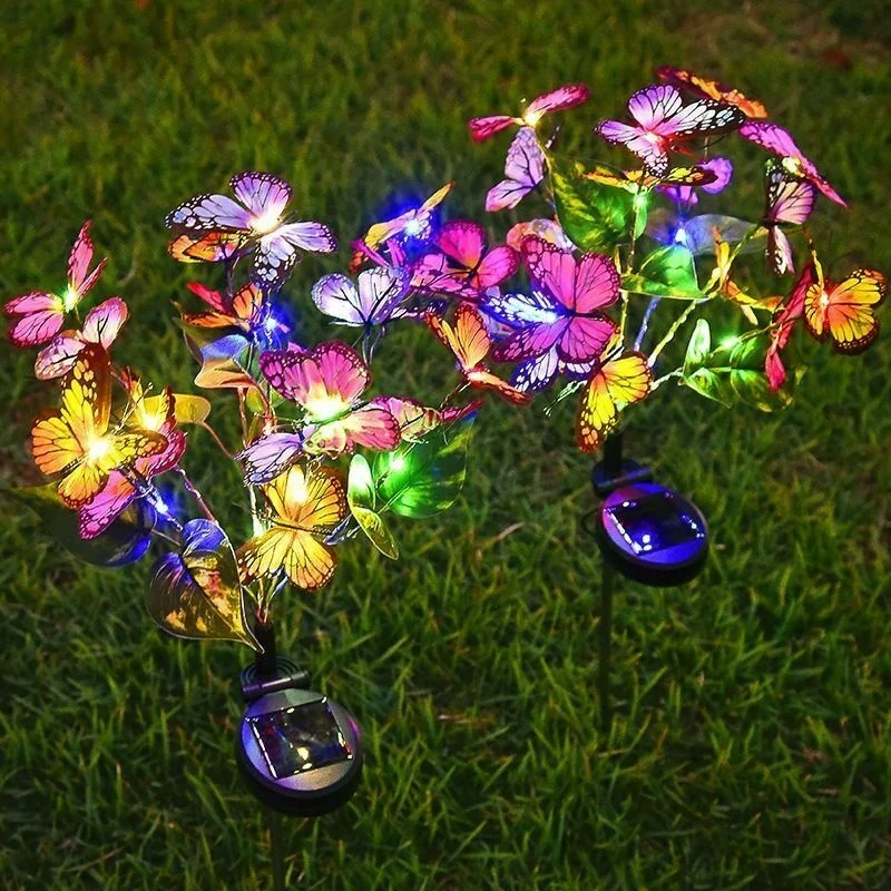 Solar LED Butterfly Flower Light Outdoor Simulation Butterfly Lawn Lamp Garden Landscape for Home Wedding Christmas Decor
Solar LED Butterfly Flower Light Outdoor Simulation Butterfly Lawn Lamp Garden Landscape for Home Wedding Christmas Decor