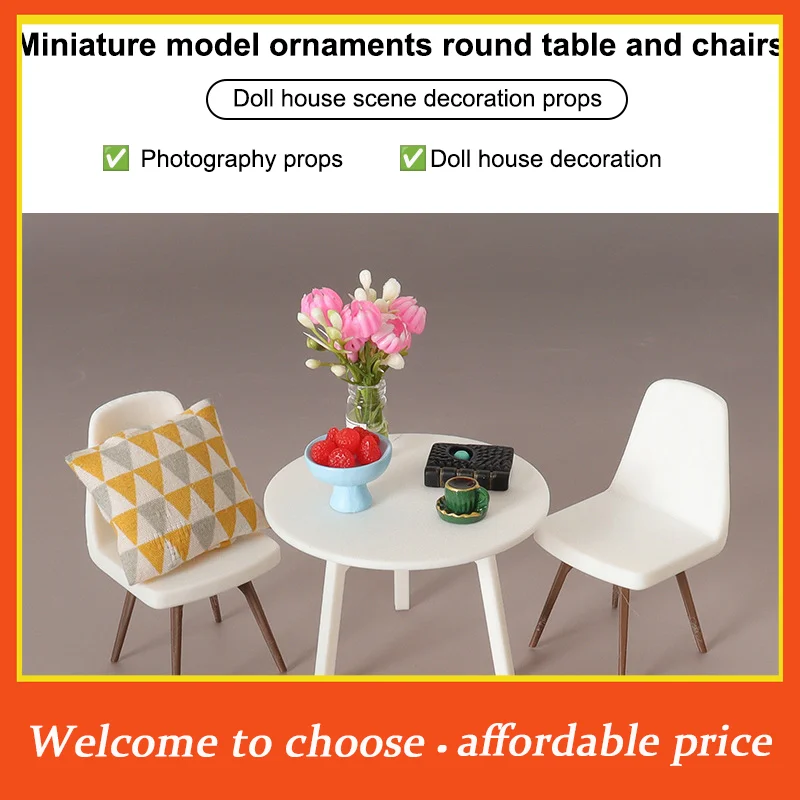 1set 1/12 Dollhouse Simulation Table Chair Set Dollhouse Living Furniture Decoration Accessories Micro Scene Construction Props
1set 1/12 Dollhouse Simulation Table Chair Set Dollhouse Living Furniture Decoration Accessories Micro Scene Construction Props