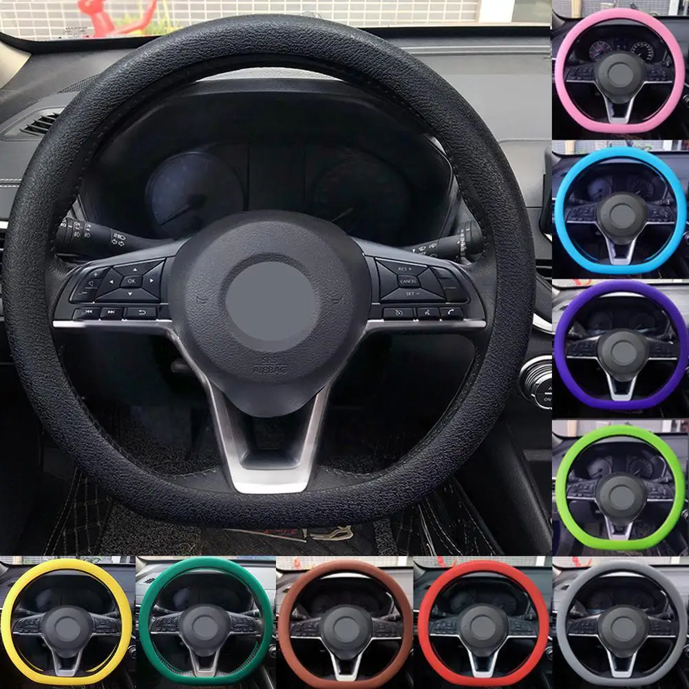 Auto Silicone Steering Wheel Cover Elastic Cover Texture Soft Multi Color Auto Decoration DIY Accessories Four Season Models
Auto Silicone Steering Wheel Cover Elastic Cover Texture Soft Multi Color Auto Decoration DIY Accessories Four Season Models