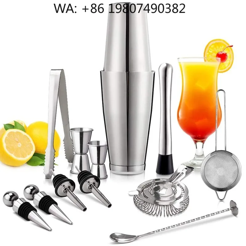 13pcs Dual 600/750ml Boston Shaker Mixing Kit, Stainless Steel Complete Bartender Tools Home Bar Party Equipment
13pcs Dual 600/750ml Boston Shaker Mixing Kit, Stainless Steel Complete Bartender Tools Home Bar Party Equipment