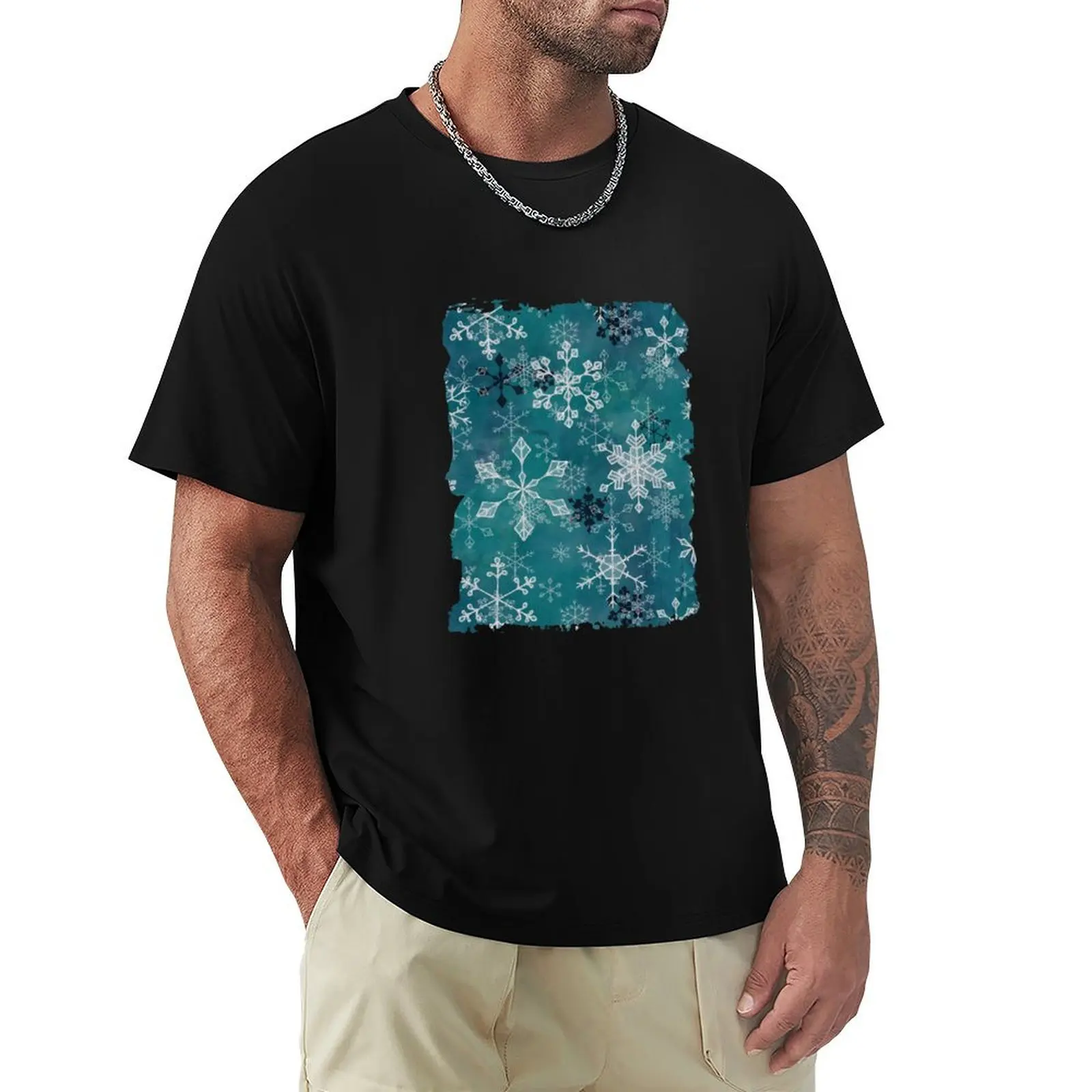 Snowflake Crystals in Teal T-Shirt oversize t-shirts man sports fans outfits for men
Snowflake Crystals in Teal T-Shirt oversize t-shirts man sports fans outfits for men