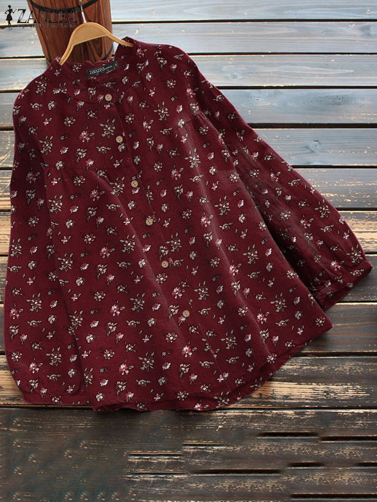Vintage Floral Printed Shirt ZANZEA Women Autumn Blouse Bohemian Long Sleeve Buttons Down Cotton Tops Casual Loose Party Blusas
Vintage Floral Printed Shirt ZANZEA Women Autumn Blouse Bohemian Long Sleeve Buttons Down Cotton Tops Casual Loose Party Blusas