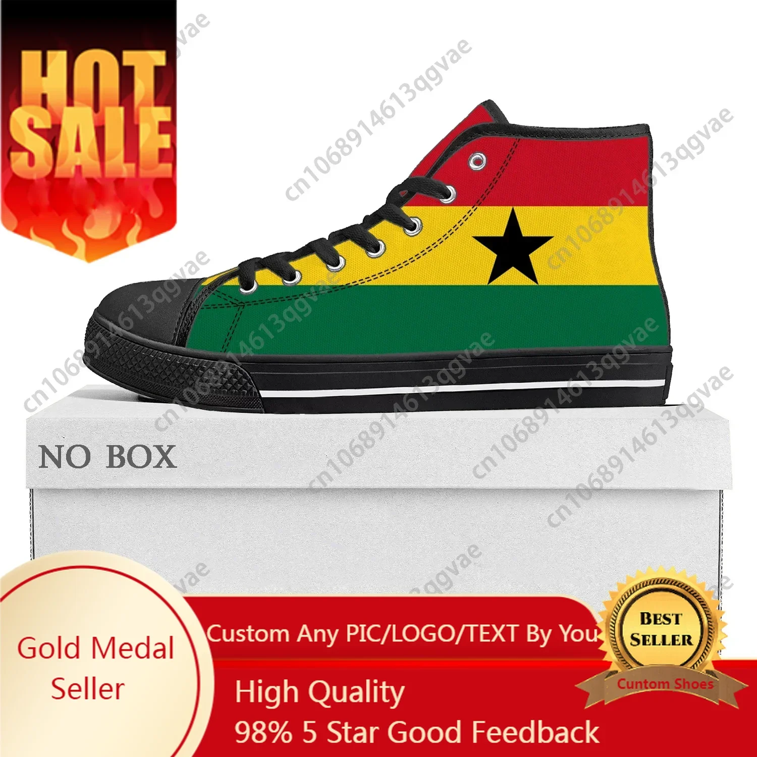 Ghanaian Flag High Top High Quality Sneakers Mens Womens Teenager Canvas Sneaker Ghana Casual Couple Shoes Custom Shoe
Ghanaian Flag High Top High Quality Sneakers Mens Womens Teenager Canvas Sneaker Ghana Casual Couple Shoes Custom Shoe