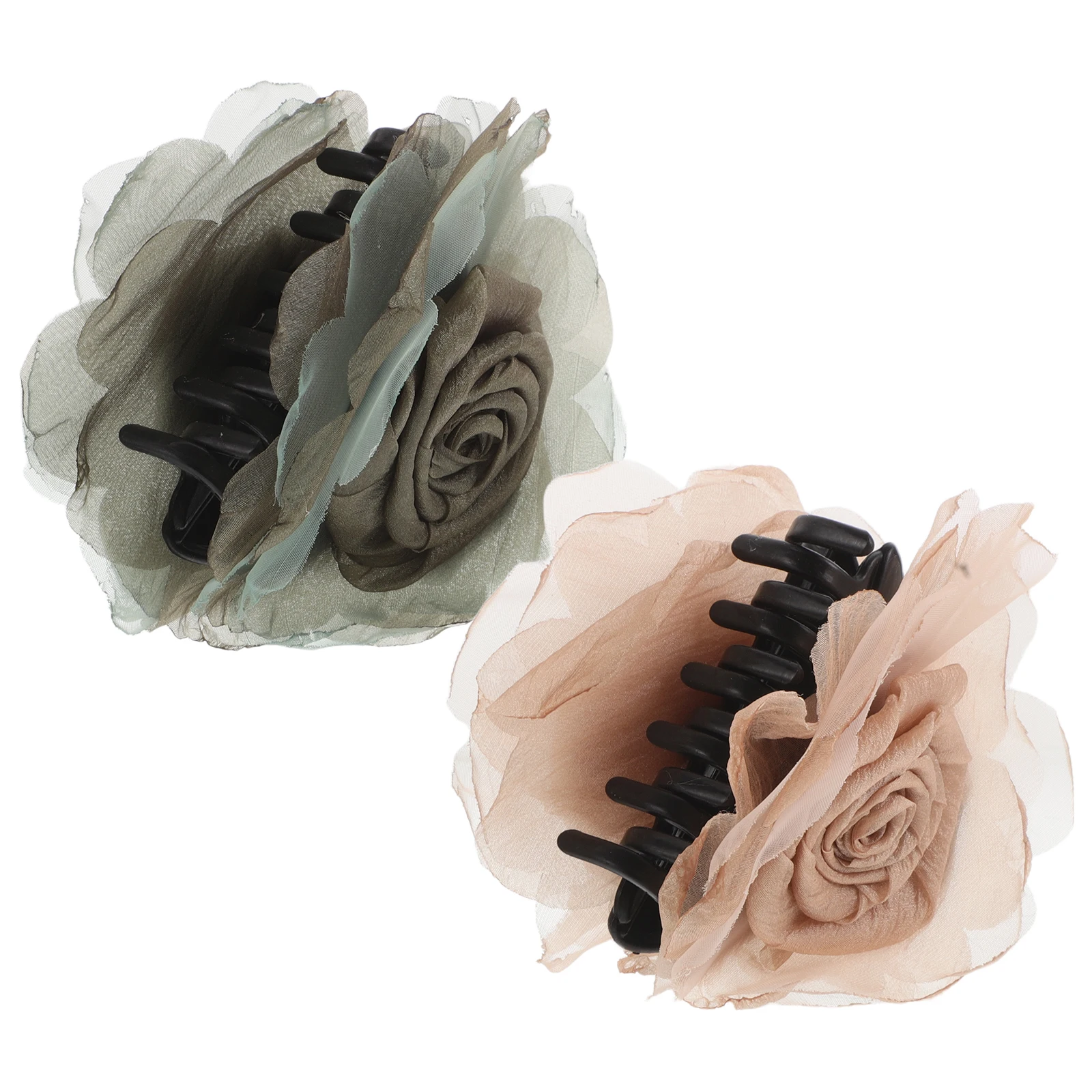 2 Pcs Rose Claw Clips Fashionable Hair Accessories for Women Stylish Butterfly Flower Design Green Brown Color
2 Pcs Rose Claw Clips Fashionable Hair Accessories for Women Stylish Butterfly Flower Design Green Brown Color