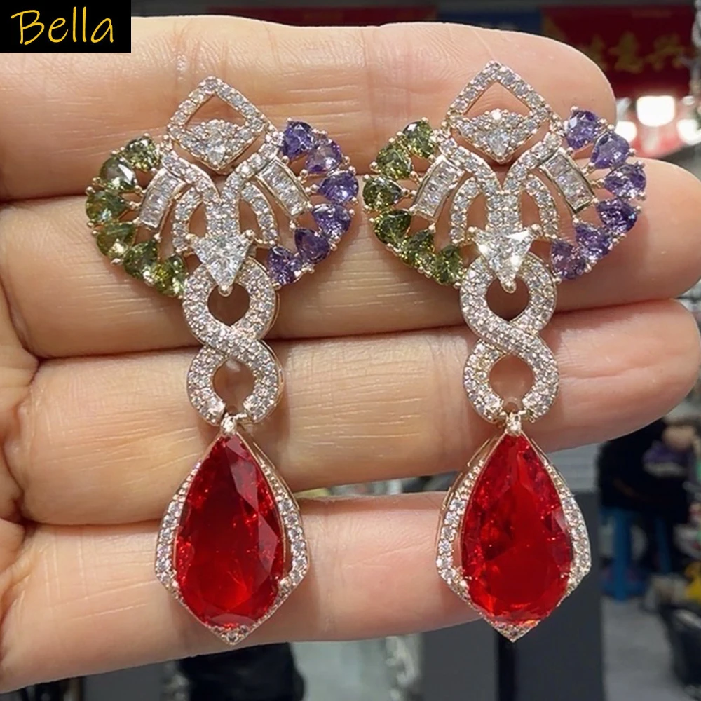 fashion unique cubic zirconia earrings for women shiny jewelry gala event party dangling earrings red white green teardrop
fashion unique cubic zirconia earrings for women shiny jewelry gala event party dangling earrings red white green teardrop